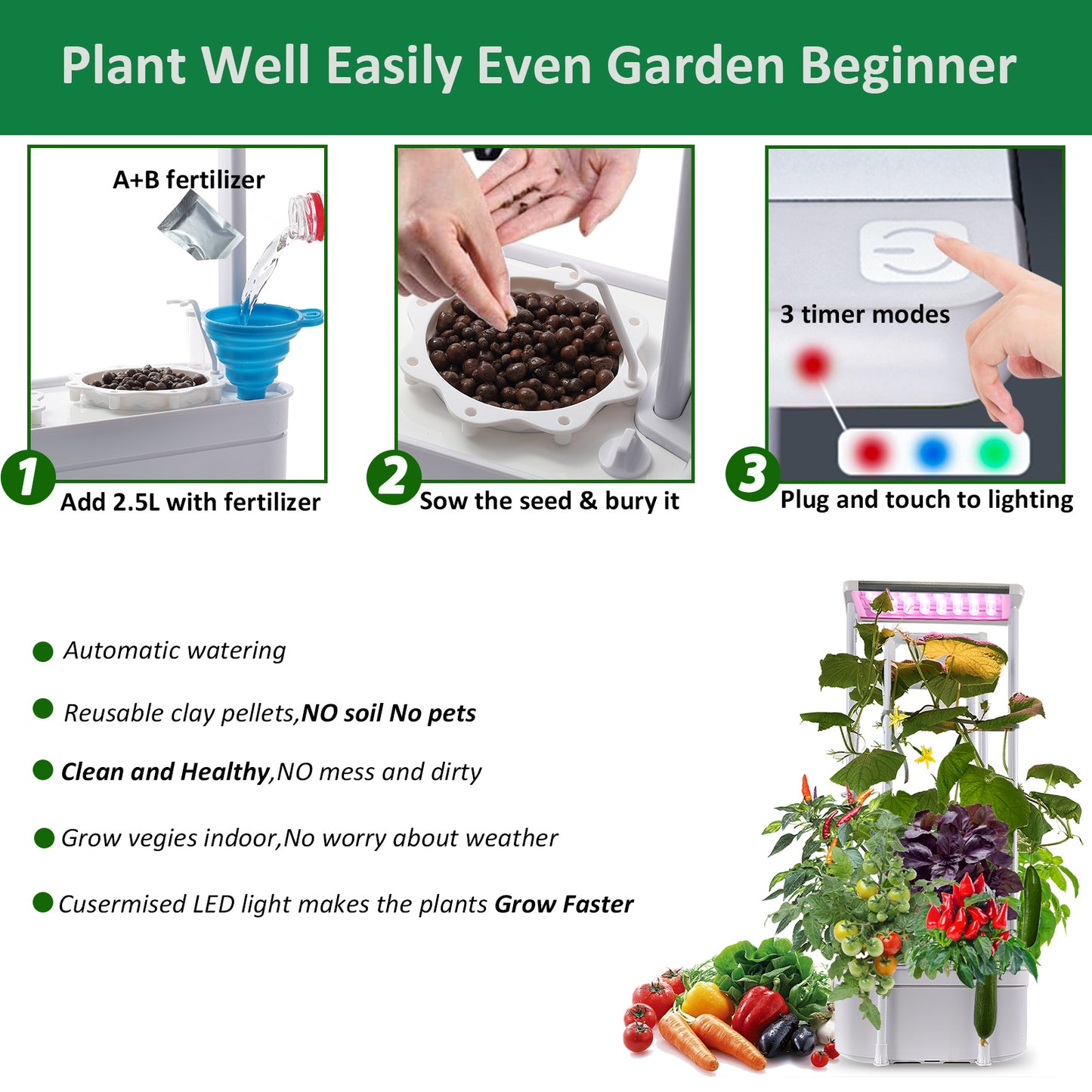 Hydroponics Smart Grow Garden--GX-Hydro-004