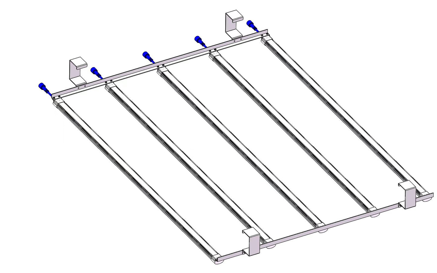 60W-80W LED Grow Tube Light For Vertical Farming Leaf Greens/Strawberry Growing